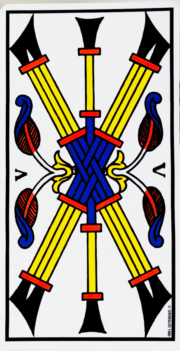 Significations du Six de Bâton dans le Tarot de Marseille