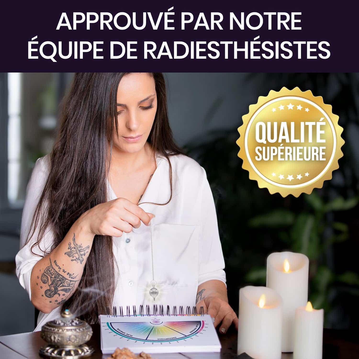 Pendule Divinatoire de Radiesthésie  Forme Goutte d'Eau – Image 4