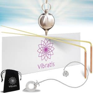 Pack de radiesthésie - baguettes de sourcier en cuivre et pendule divinatoire