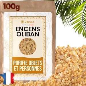 Encens Oliban en Grains | 100% Naturel Boswellia Carterrii Qualité Premium | Très Fortes Vertus spirituelles (100g)