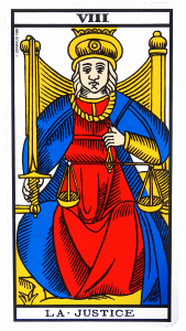 La Justice Carte Tarot