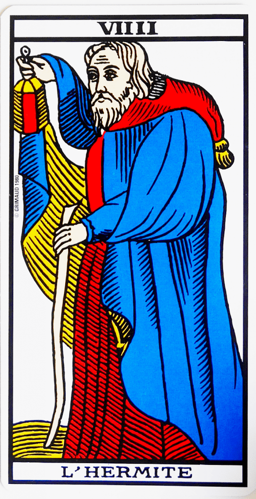 l'hermite dans le tarot