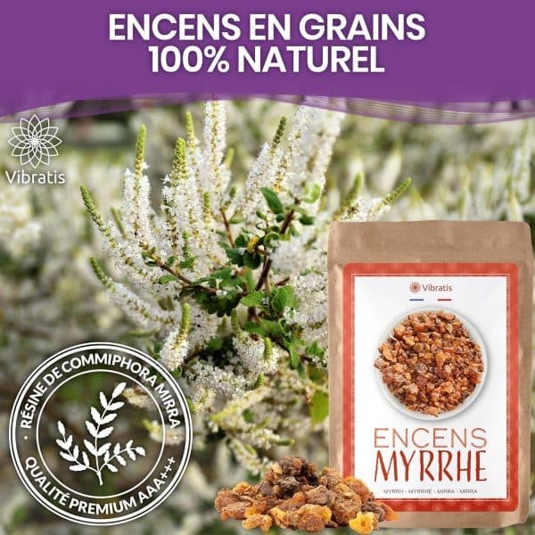 Encens Myrrhe Pure 100g - Encens Naturel en Grain Qualité Premium A+ – Image 6