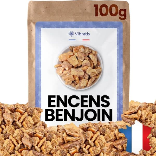 Benjoin Brun en Grain (100g) Qualité Premium - Purification & Apporte Chance