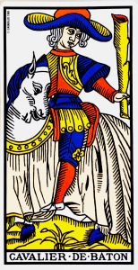 cavalier de baton carte tarot