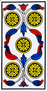 cinq de denier carte tarot