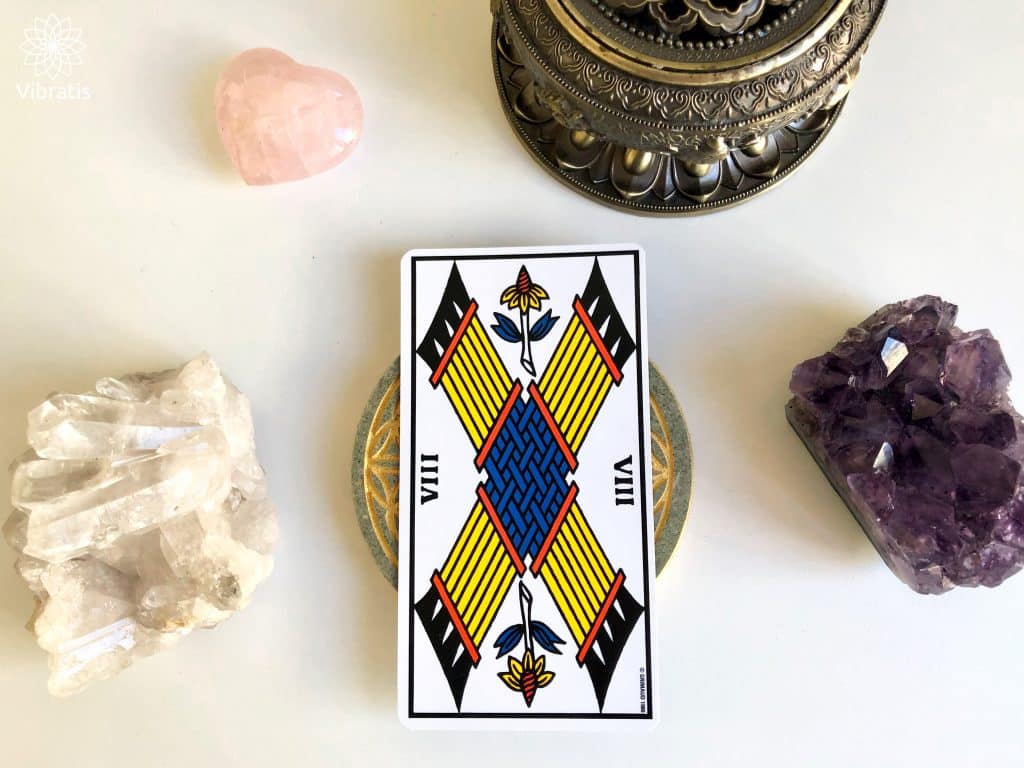 Significations du Huit de Bâton dans le Tarot de Marseille