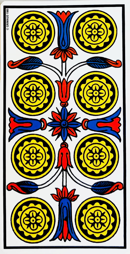 huit de denier carte tarot