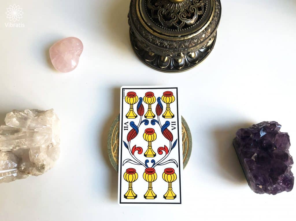 Significations du Sept de Coupe dans le Tarot de Marseille