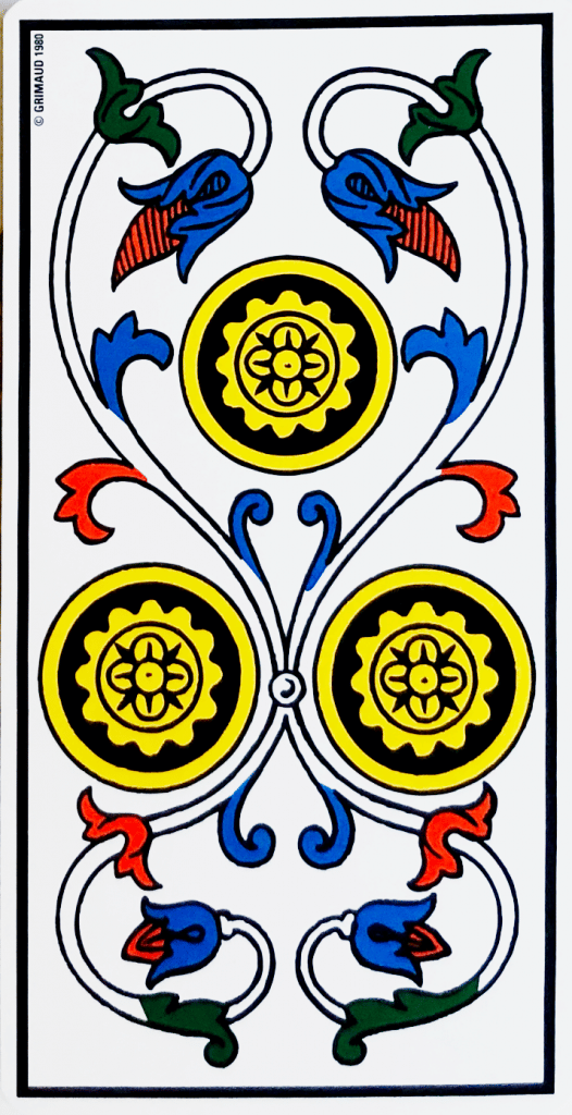 trois de denier carte tarot