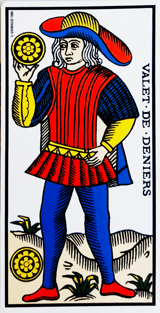 valet de denier carte tarot