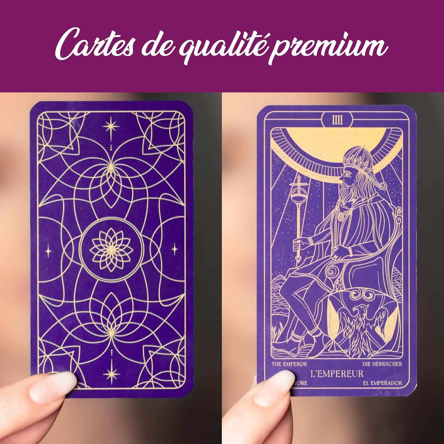 Tarot de Marseille - Tarot Divinatoire avec Livret & E-Book Explicatif – Image 3