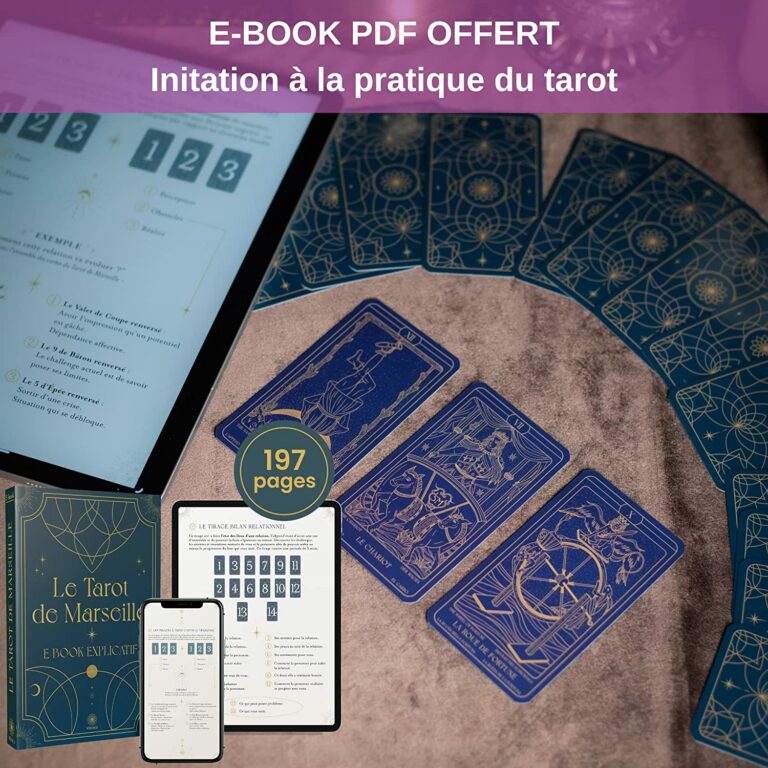Tarot De Marseille Starter Set - Komplettset Mit Karten, Buch & Tischdecke Für Einsteiger
