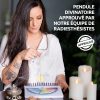 Pendule Divinatoire de Radiesthésie Goutte Doré – Image 2