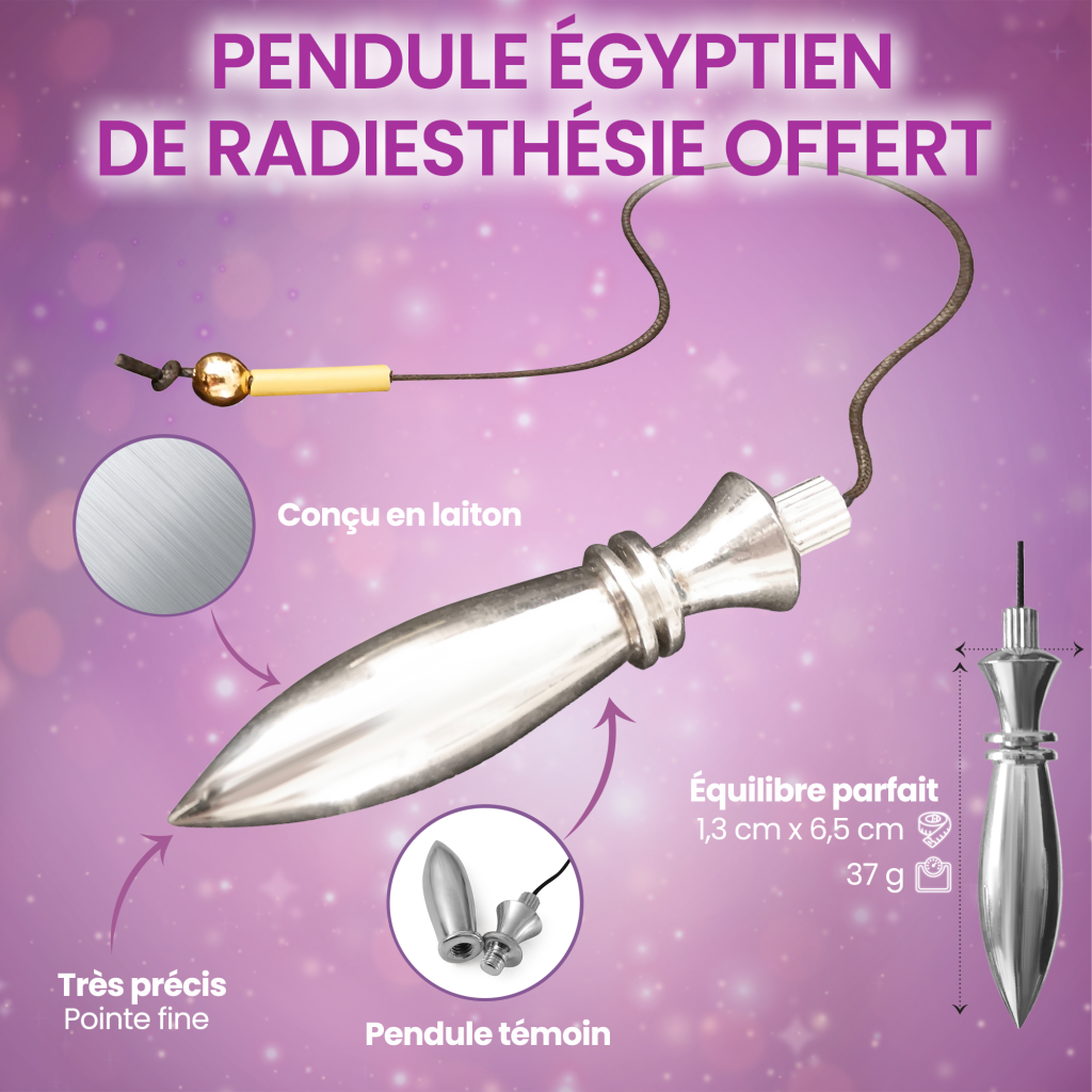 Coffret D'Initiation Au Pendule Divinatoire Égyptien Thot