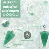 Radiesthesia Dowsing Pendulum in Aventurine Stone Cone Shape - Image 3