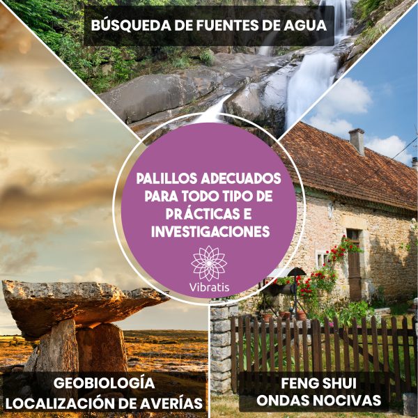 Varillas de Radiestesia Profesionales Vibratis de Cobre & Péndulo Egipcio de Adivinación - Imagen 2